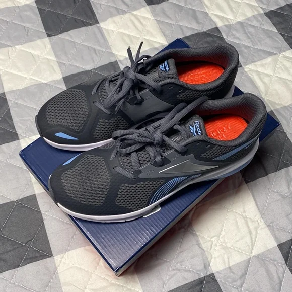 Grey & Blue Reebok Running Shoe, 8.5 - Picture 8 of 12